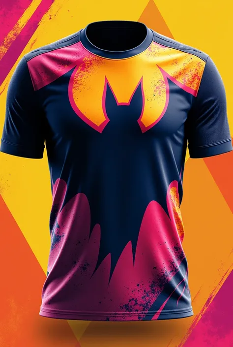 Pop art bat themed football shirt
