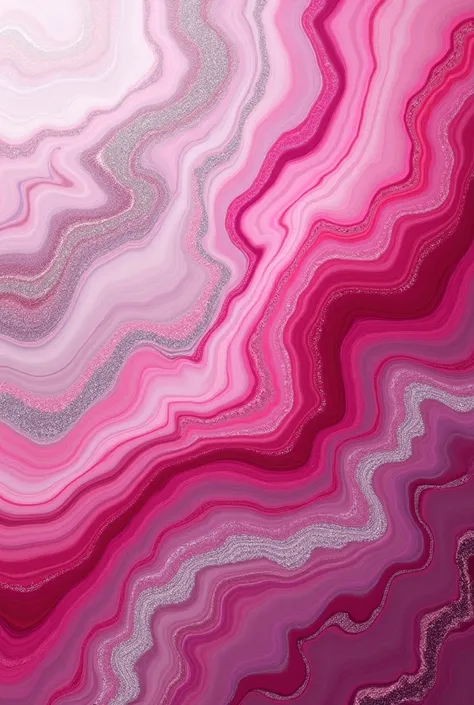 Marbled flat image in fuchsia and silver