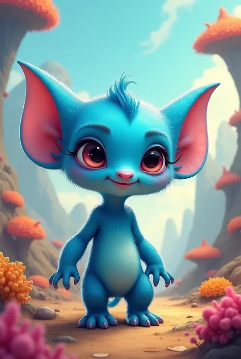 Stitch with the first name Océane