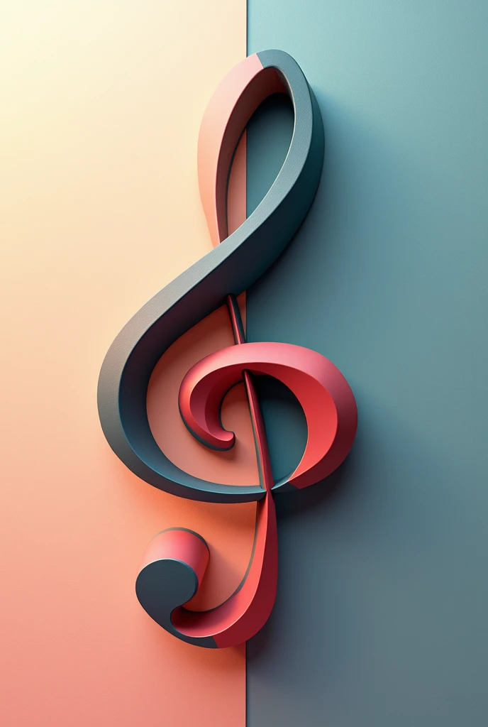 abstract graphic of a musical symbol