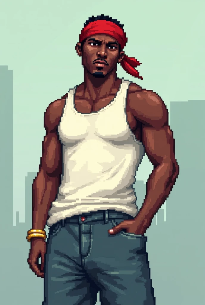 Draw CJ from GTA in pixels