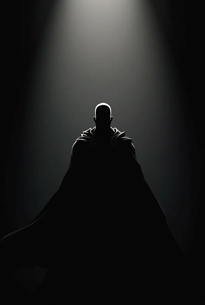 one punch man, anime dark logo, minimalistic

