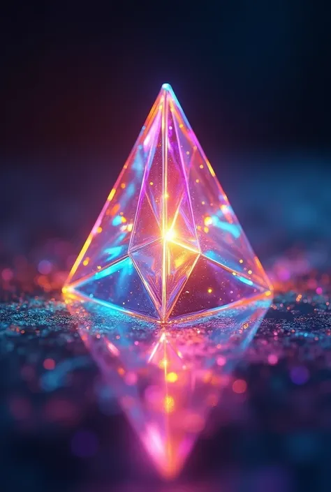 Glowing color full prism