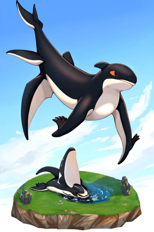  Female orca killer whale how to train your dragon style 