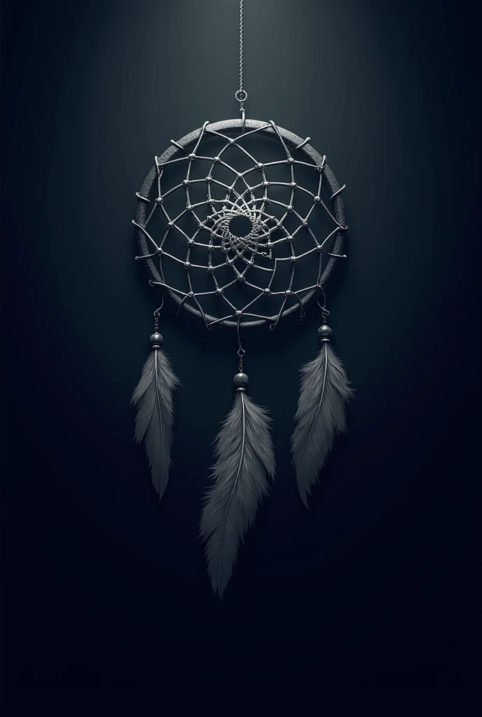 A logo for a gaming company named dreamcode with a dark background and a dream catcher