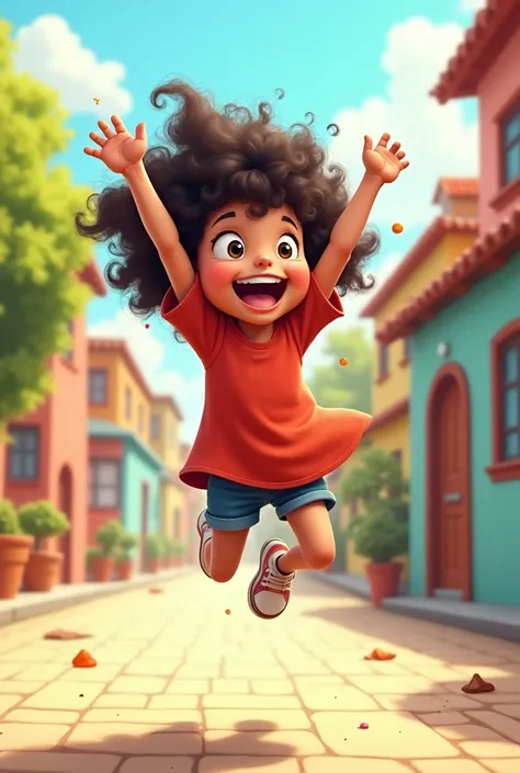 Mafalda jumping for joy 