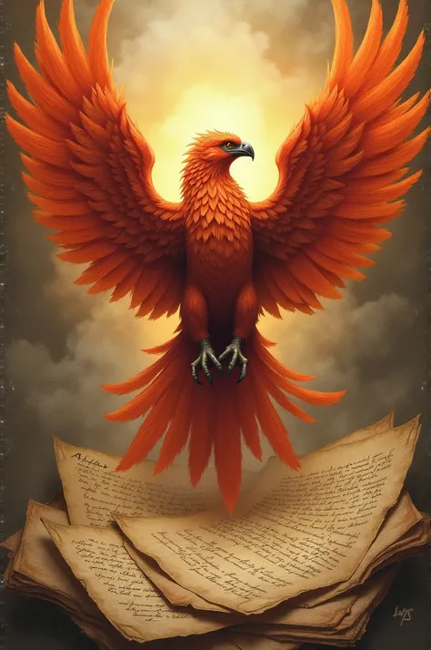 Phoenix with Arthur letters in the middle 