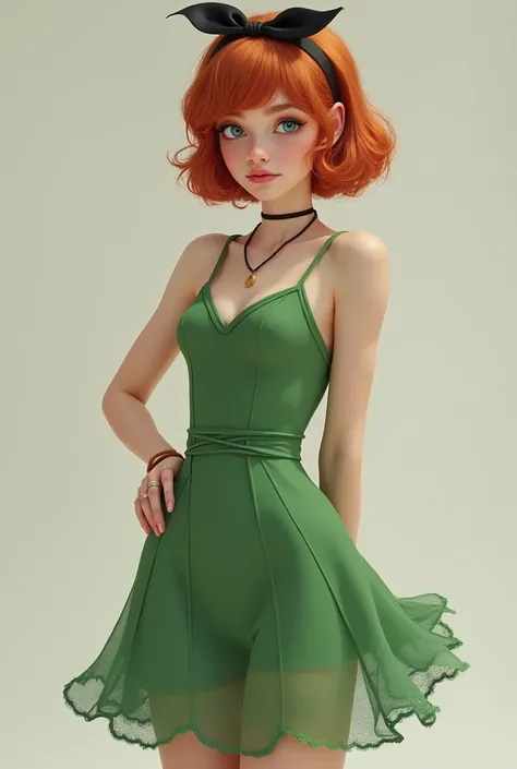 Emiles a femboy!! Real picture style indeed.

Emile has a tight, green dress on. It’s a sleeveless style, fitted around the shoulders, torso and waist, flared at the hem with the skirt stopping just a little bit above the knee. It’s beautiful. He looks *im...