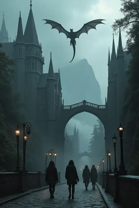 Imagine a world of dark geography, where mist-covered mountains and dense forests surround cities of imposing Gothic architecture. The buildings are made of dark stone, with sharp towers, ancient bridges and narrow, shady streets. The shadows seem to lengt...