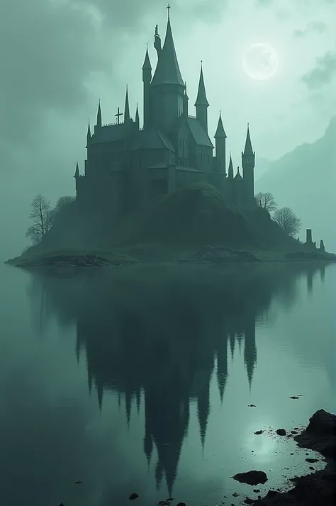 Castlevania castle on a lake