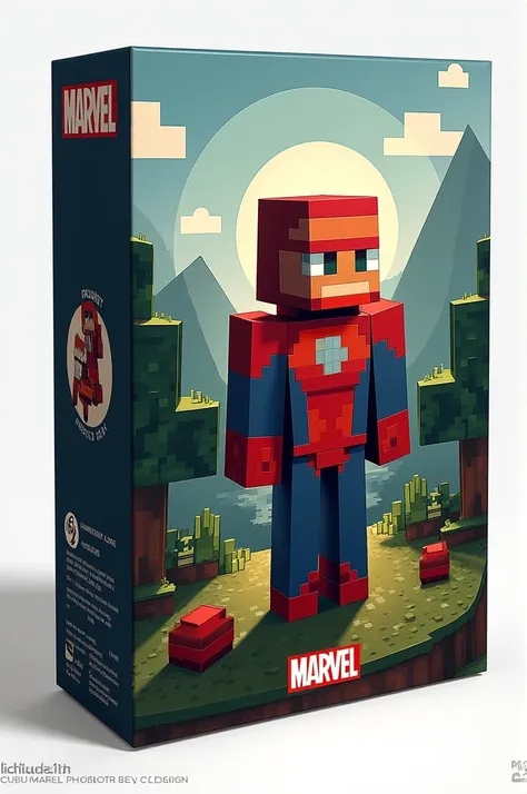 Minecraft Marvel Cubism Packaging 