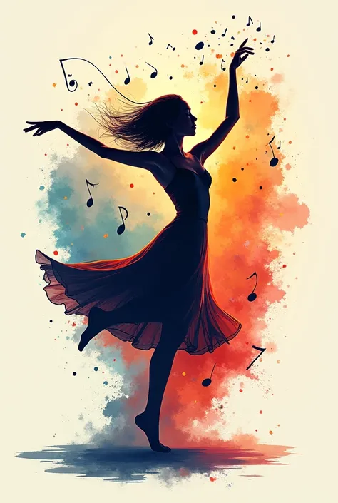 Create a logo that represents me.
I like to dance, listen to music and draw