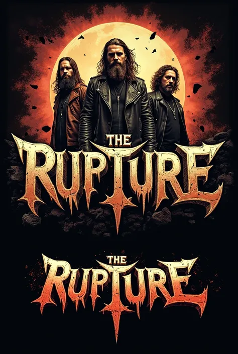 Generate a logo of a rock band whose name is " The rupture"