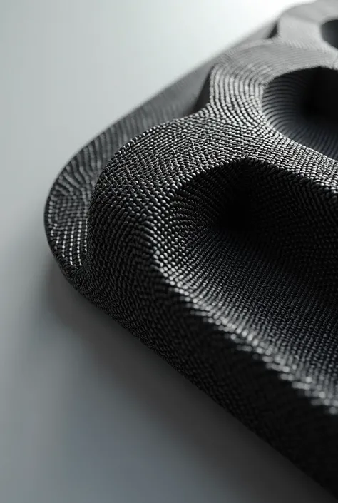 highlights the texture of carbon fiber more