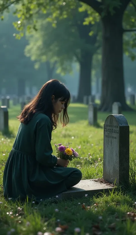 Every week, Claudia was visiting her mother&#39;s grave in the cemetery. 