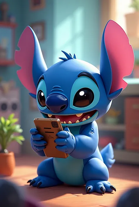 Stitch fais des vidéos sur Tik tok 