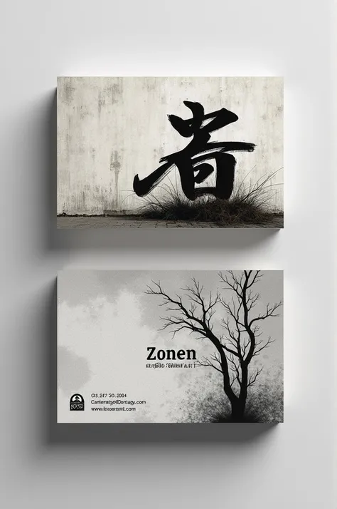 Make a business card for a business that is about making graffiti and drawings called: zen and urban art 