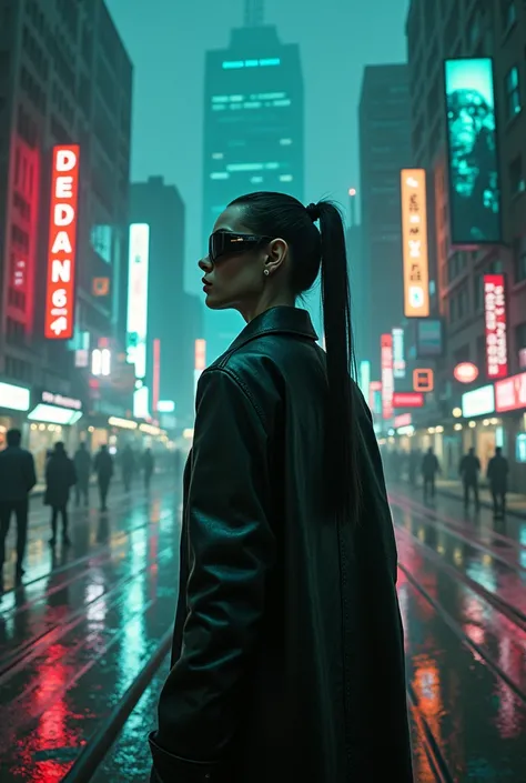 Joe e Joi Blade Runner 2049, matrix in the background