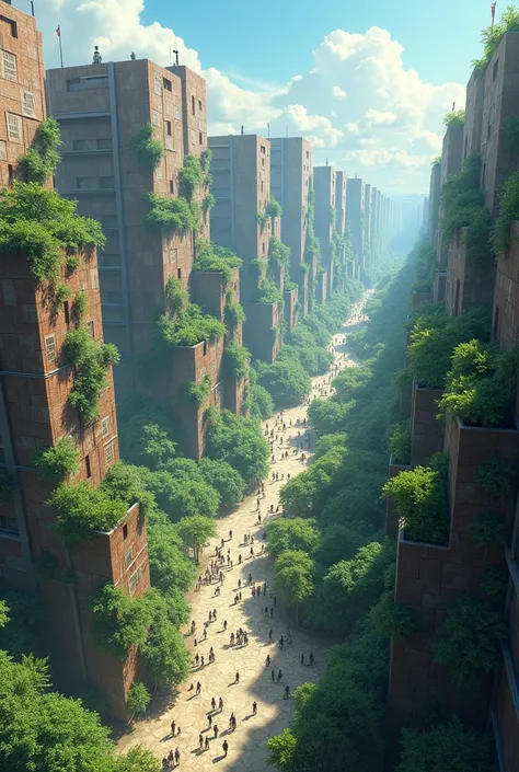 A sustainable society inspired by anime "attack on titan"