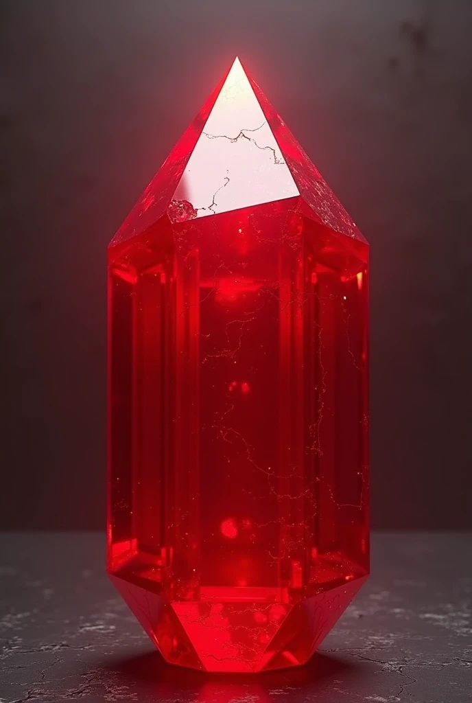 3d red crystal