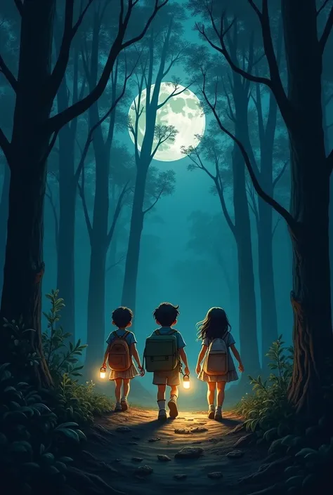 make a group of children go alone to a forest at night