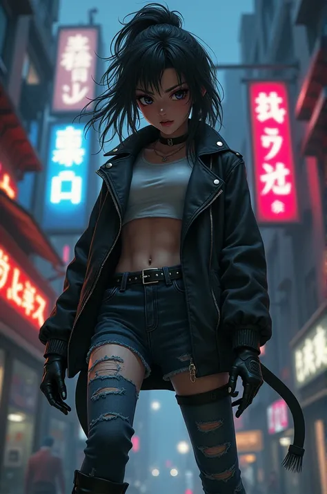 Female character in the style of Tokyo Revengers