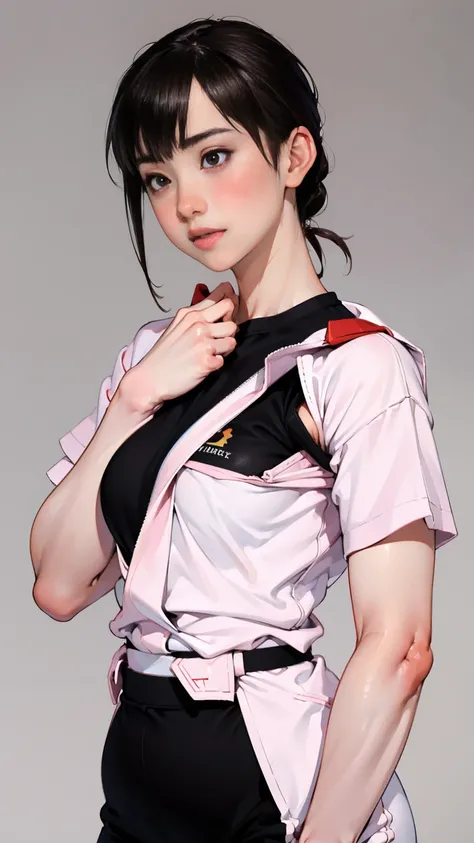 (((Realistic)))picture, masterpiece, highest quality, One Girl, Plump body, highest quality, Pale-skinned, Ryu Asuka Langle, Plug Suit 02, Black background, (Face and eye details:1.1), Earth Eye、Individuality, blush, ((Shy)), Very delicate and beautiful gi...