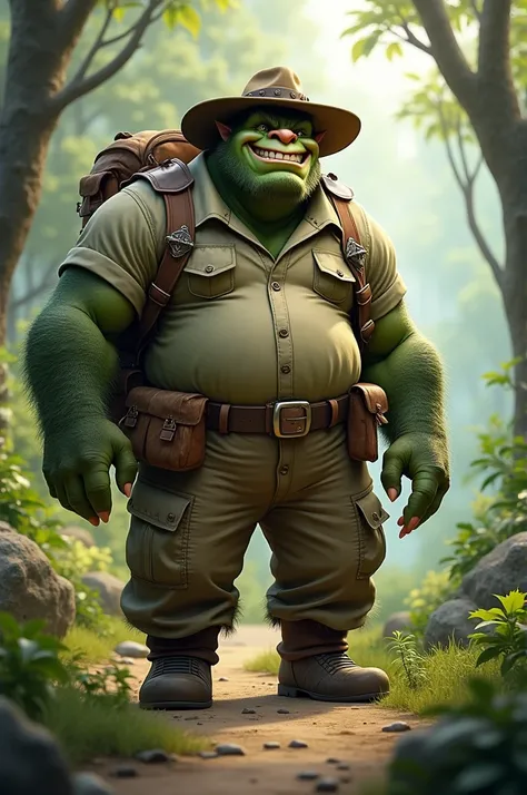 A friendly ogre with an explorer