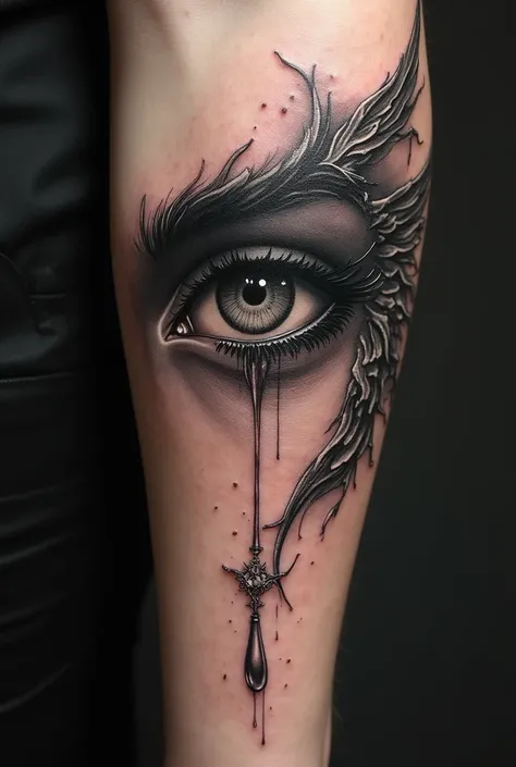 Create a tattoo that has Lucifer&#39;s tear 