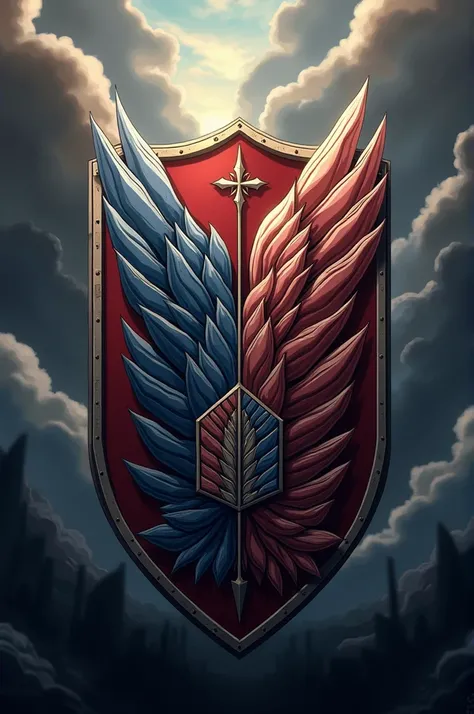 I want an anime wallpaper with the shield of freedom from shingueki no kiojin