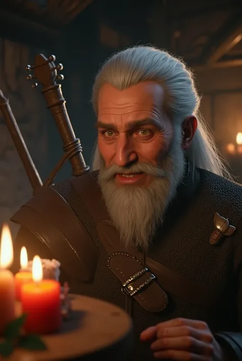 Video of Gerald from The Witcher series trivia singing happy birthday and at the end he gives a message saying: >