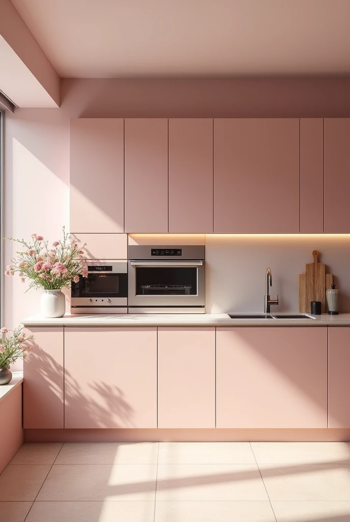 Pink luxury kitchen