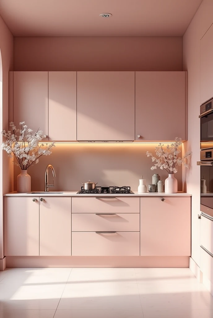 Pink luxury kitchen 