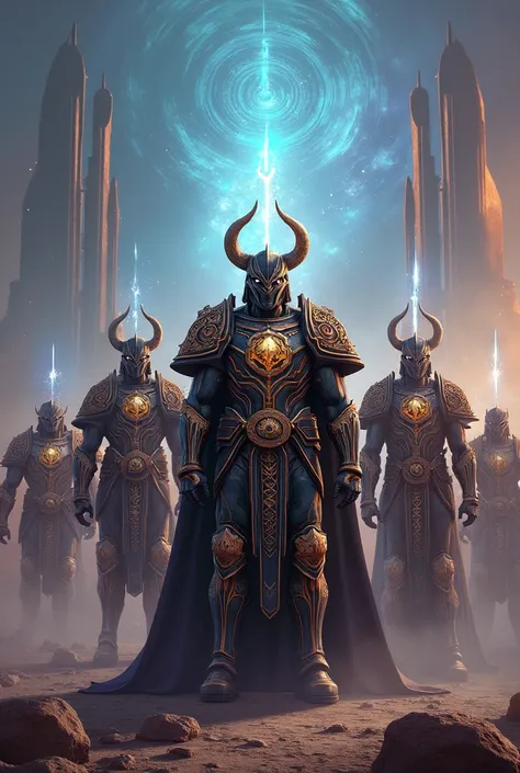 Now create the Primarchs and Space Marines of the Mon Empire, next to Emperor Filér