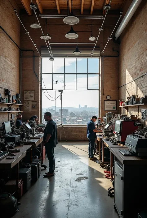 City of La Serena, Chile and mechanical workshop 