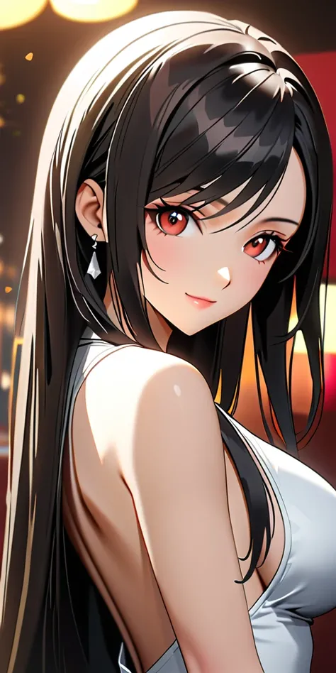 (((((tifa lockhart:1.5))))),((Highest quality、masterpiece、anime style、best quality、high resolution、8k、detailed、ultra-detailed:1.3))、Beautiful woman with perfect figure:1.4、(Smiling:1.2), double eyelid、30-year-old female、((((One Woman,beautiful face,Beautif...