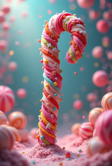 A wizard&#39;s staff made of candy