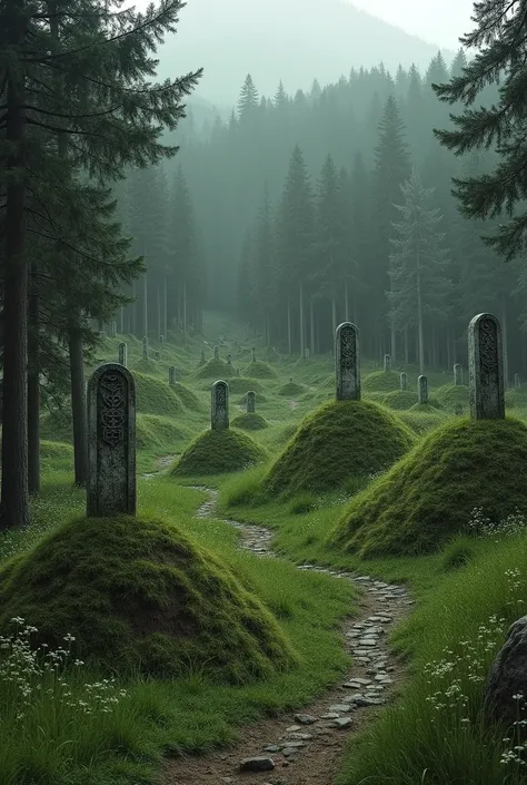 The Lord of the Rings burial mounds according to the books 