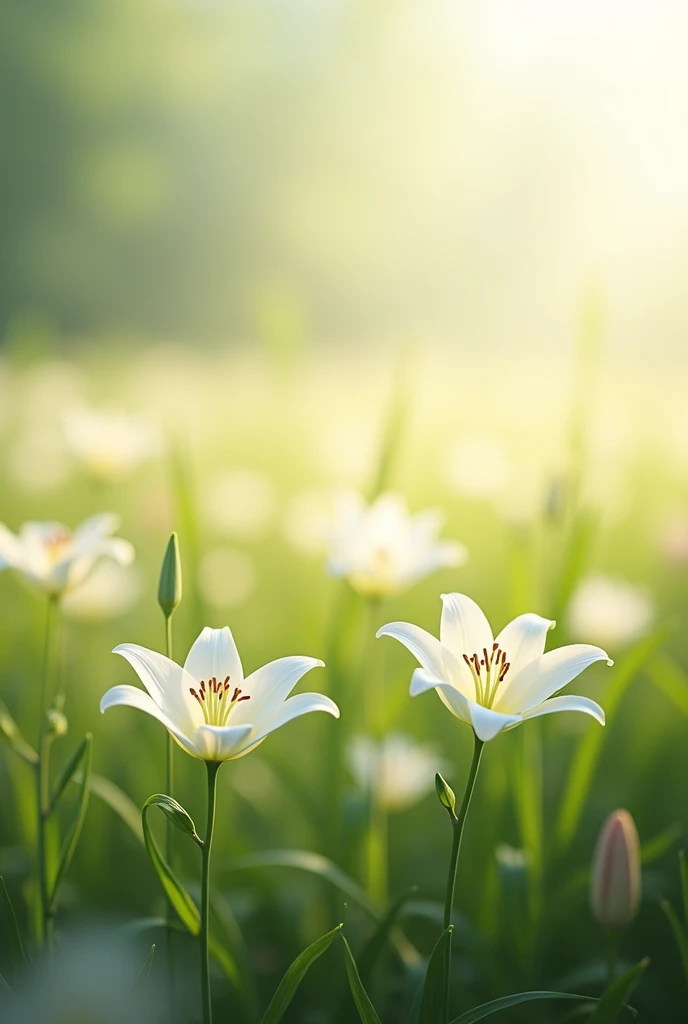 Lily flower　field　Let the light in