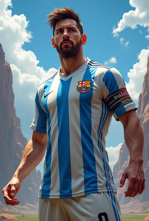 Dragon Ball Z with Messi&#39;s jersey