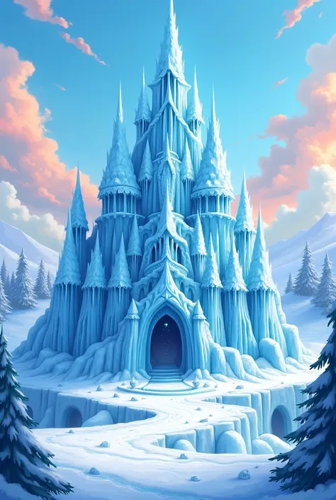 Adventure time ice castle wallpaper, just like it appears in the series