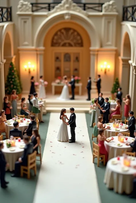 School model of a wedding 

