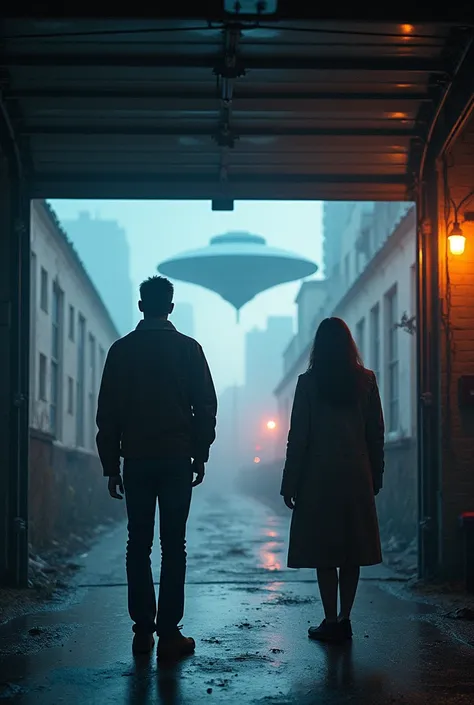 Imagine this: Today things change. News floods the airwaves: Mysterious spaceships are flying over major cities around the world. David, Excited, Take Emma to the garage. “They may be here to communicate!”, exclaims. Emma nods, intrigued but anxious.
