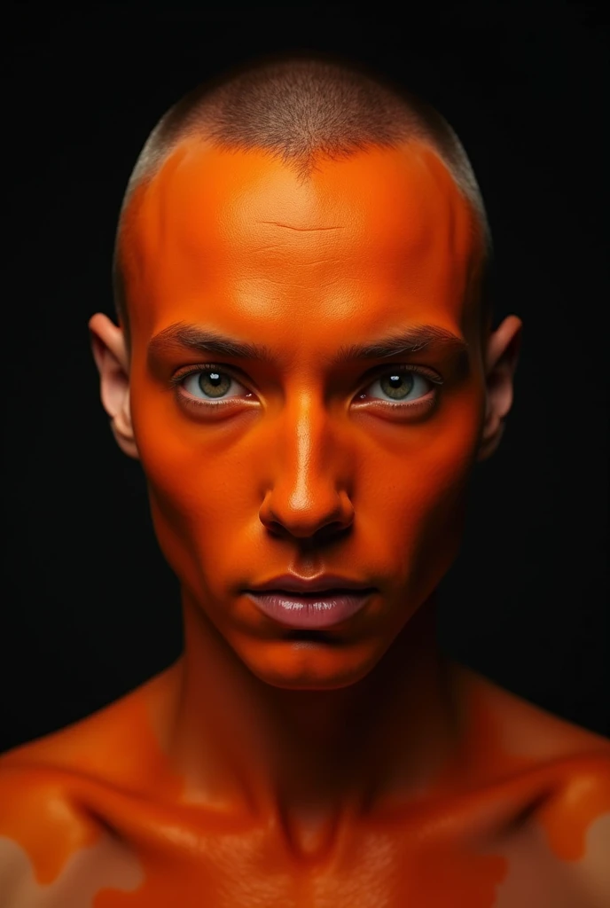 They have an orange makeup for men