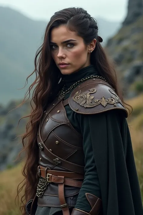 

"Create a hyper-realistic, 4K Full HD image of a character inspired by Arta from Game of Thrones. She should be depicted as a fierce warrior with striking features, including long, flowing hair and piercing eyes that reflect her strength and determinatio...