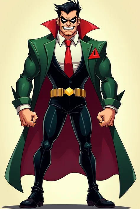 Cartoon Robin with suit from teen titans evil angry