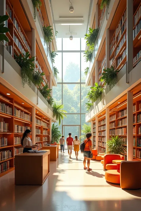 Fresh and bright library