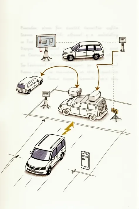 Draw the hand drawn figure of a sequence diagram for the topic automatic vehicle speed control system in restricted areas using sensors transmitters and also controlled by using zigbee communication technology and also using a mobile application for giving...