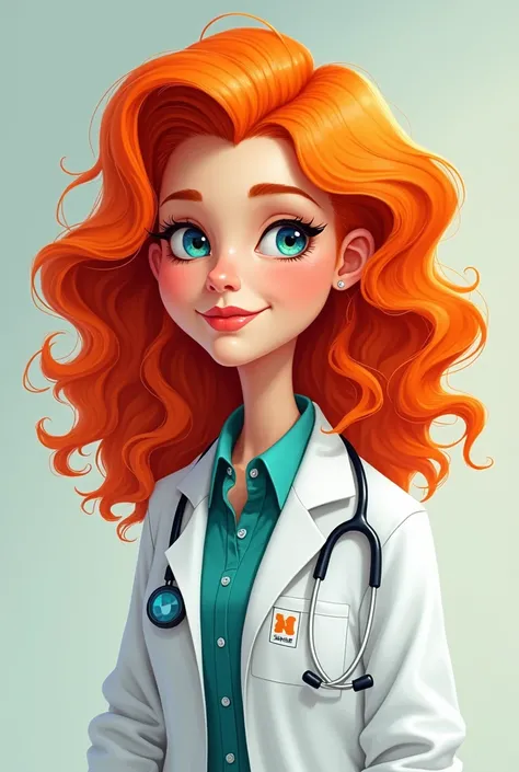 Doctor with wavy orange hair 

