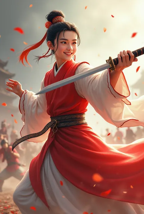 arafed image of a man in a chinese costume holding a sword, bian lian, Zhao Yun, by Yang J</input></xml>, heise jinyao, Xianxia Hero, g liulian art style, pan ren wei, liang xing, Inspired by Zhang Sengyao, inspired by Zhao Yuan, inspired by Guan Daosheng，...